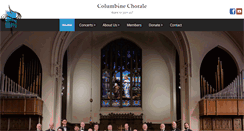 Desktop Screenshot of columbinechorale.org