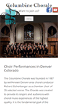 Mobile Screenshot of columbinechorale.org